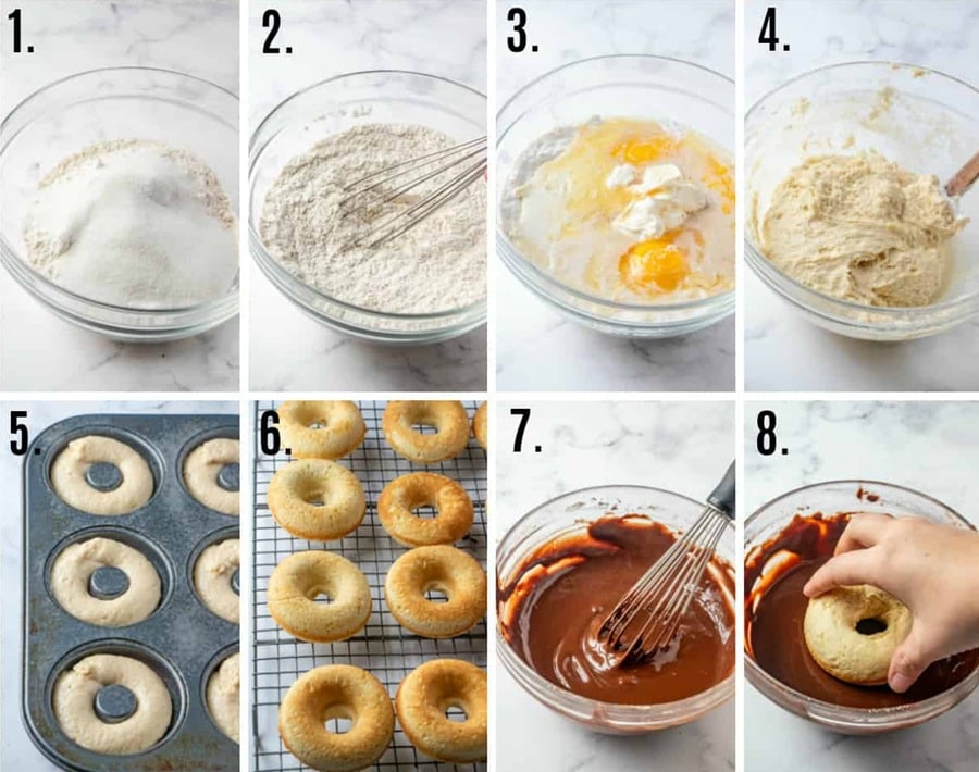 مراحل طرز تهیه دونات در منزل