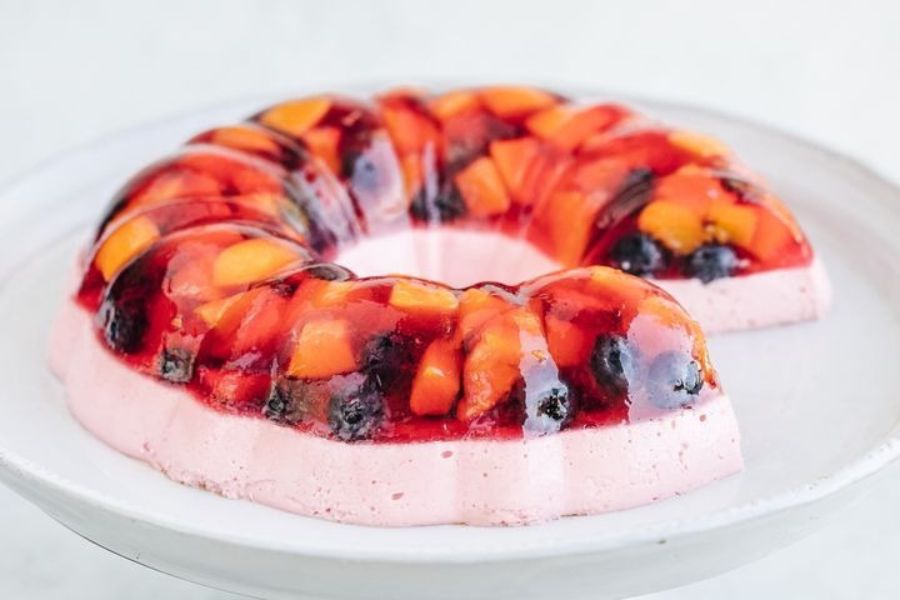 سالاد میوه با ژله