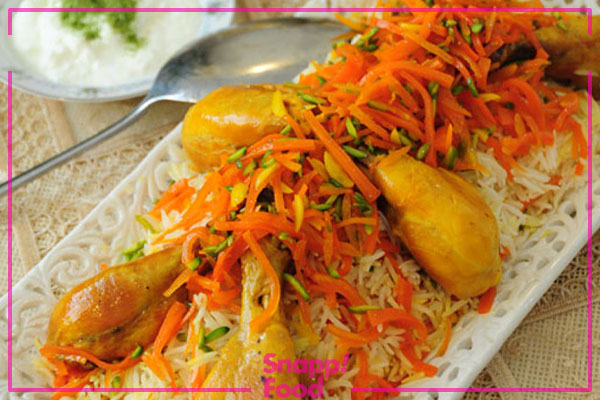 طرز تهیه هویج پلو شیرازی