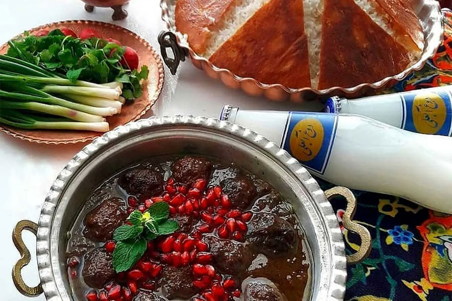 سبزی خورشت انار بیج