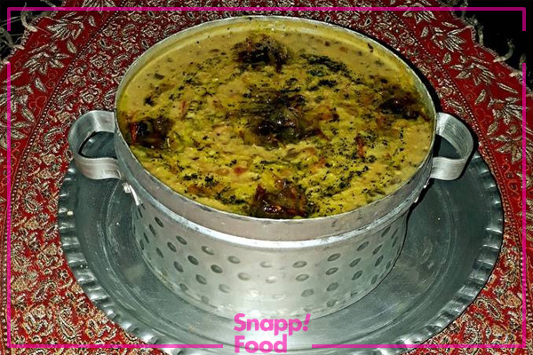 طرز تهیه آش ترخینه دوغ با سیرابی