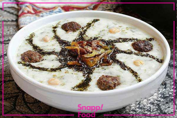 طرز تهیه آش دوغ با گوشت قلقلی