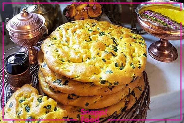 طرز تهیه نان سبزیجات معطر