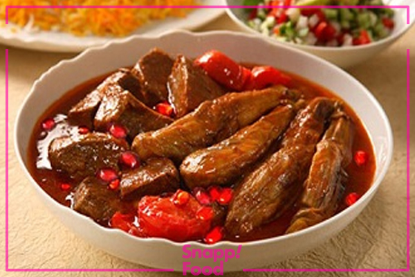 خورش انار و بادمجان از غذاهای شب یلدا