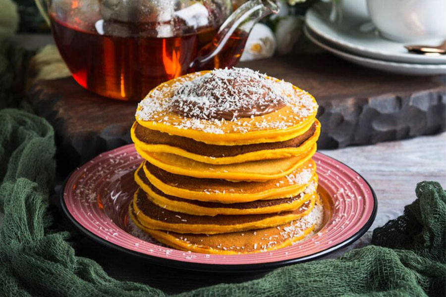 پن کیک رژیمی کدو حلوایی