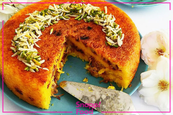 طرز تهیه ته چین کشمش پلو