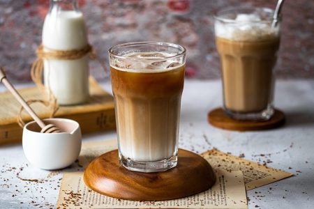 طرز تهیه آیس لاته