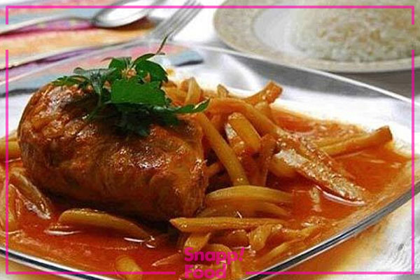 طرز تهیه خورش کنگر با مرغ