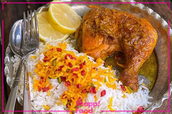 طرز تهیه ران مرغ مجلسی زعفرانی با طعم عالی