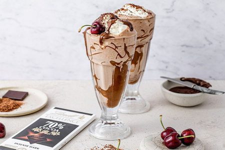 میلک شیک شکلاتی