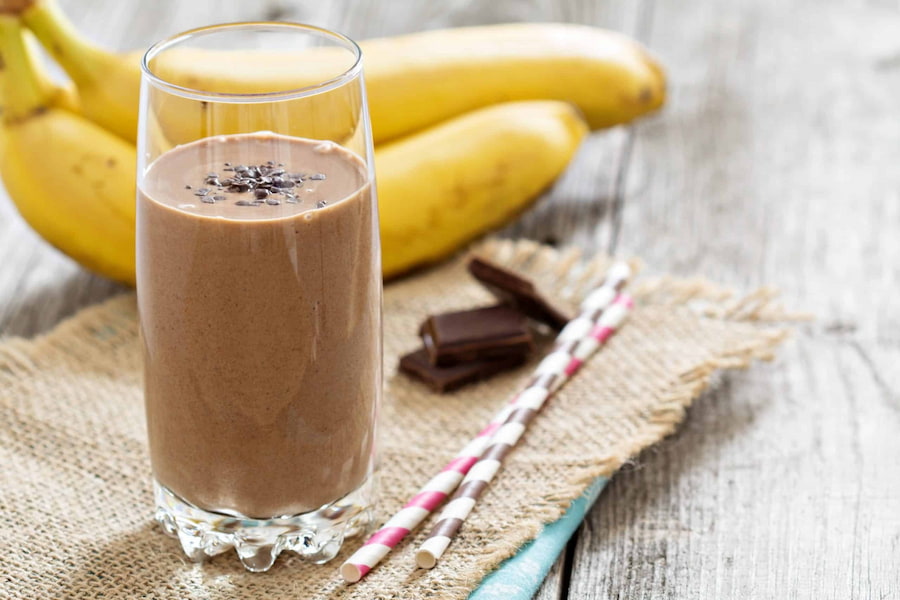 میلک شیک شکلات موز
