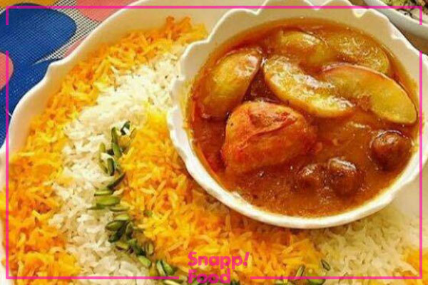 مراحل تهیه خورش هلو