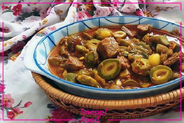 طرز تهیه خورش چغاله بادام با مرغ و لپه