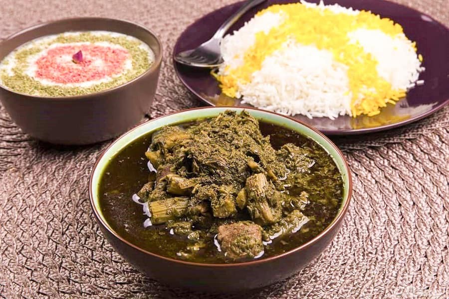 عکس خورش ریواس جاافتاده