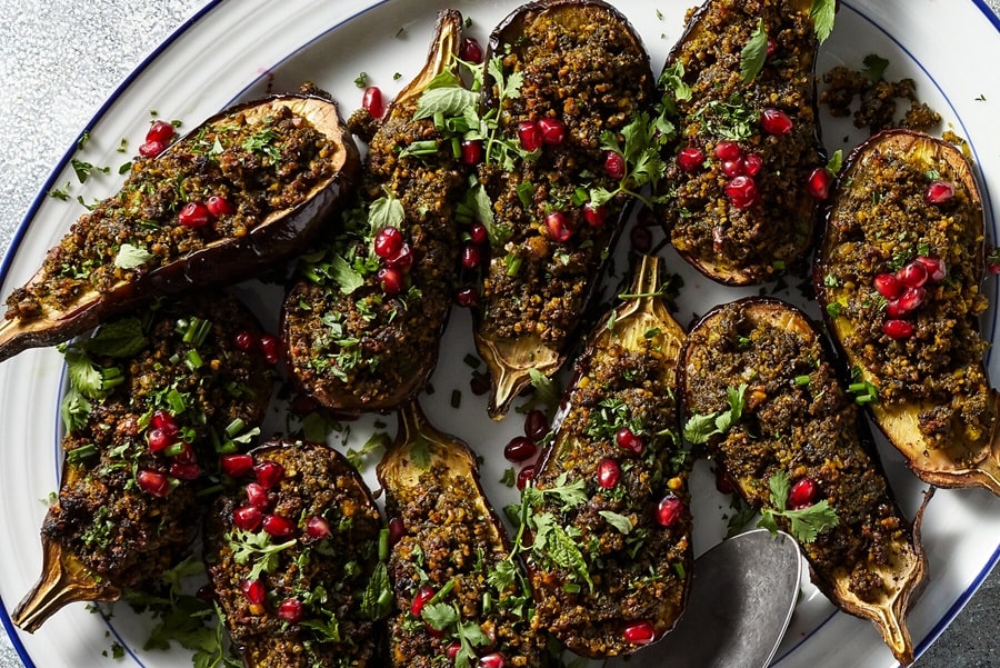 بهترین طرز تهیه لونگی بادمجان