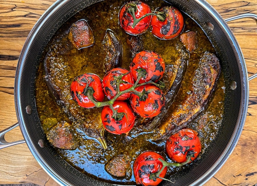 ترفندهای لونگی بادمجان گیلانی خوشمزه