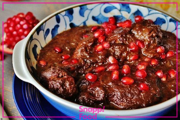 روغن انداختن خورشت فسنجان