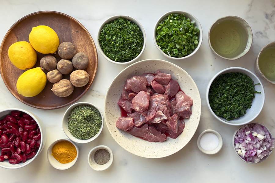 مواد لازم خورشت قورمه سبزی