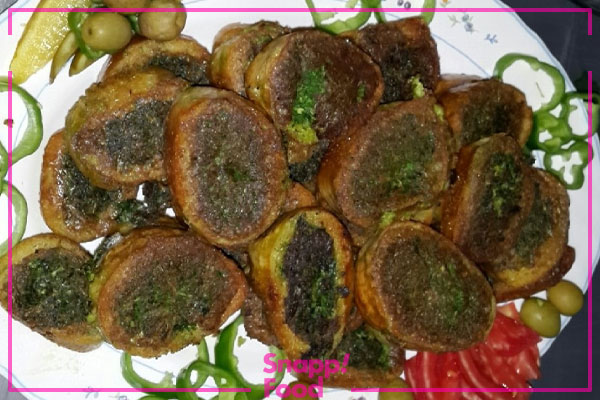 طرز تهیه کوکو سبزی با نان باگت در فر