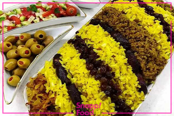 طرز تهیه خرما پلو با گوشت چرخ کرده مجلسی