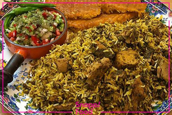 طرز تهیه سبزی پلو با تن ماهی