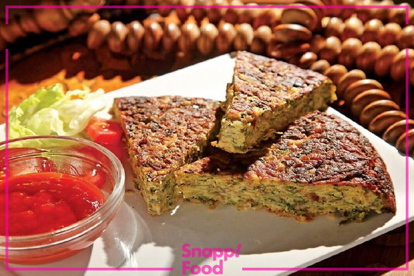 مراحل طرز تهیه کوکوی تنوری