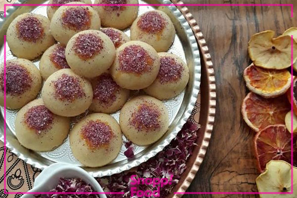 طرز تهیه شیرینی گل سرخی