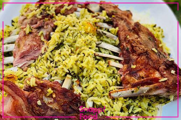 مراحل طرز تهیه دنده پلو کرمانشاهی