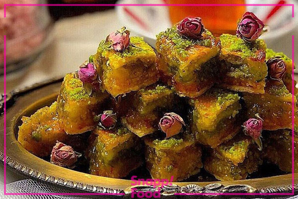 طرز تهیه باقلوا یزدی