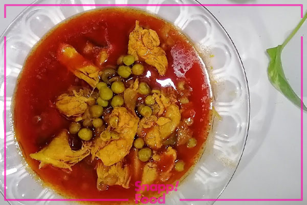 طرز تهیه خورش نخود فرنگی با مرغ