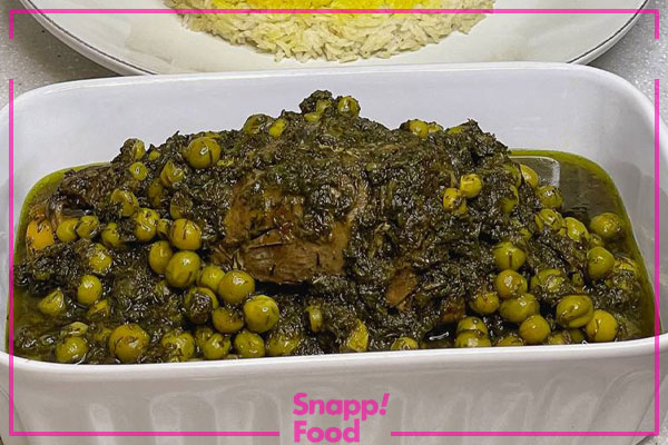 طرز تهیه خورش نخود فرنگی تازه با شوید