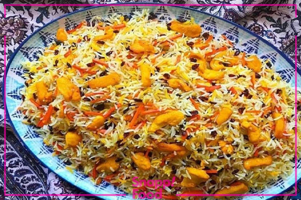 طرز تهیه قاطی پلو با مرغ مجلسی