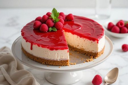 طرز تهیه چیز کیک یخچالی