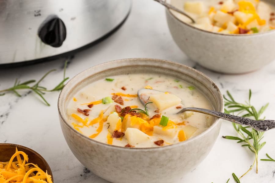 سوپ بیکن و سیبزمینی