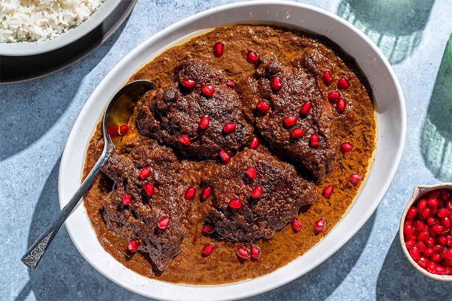 طرز تهیه فسنجون با مرغ