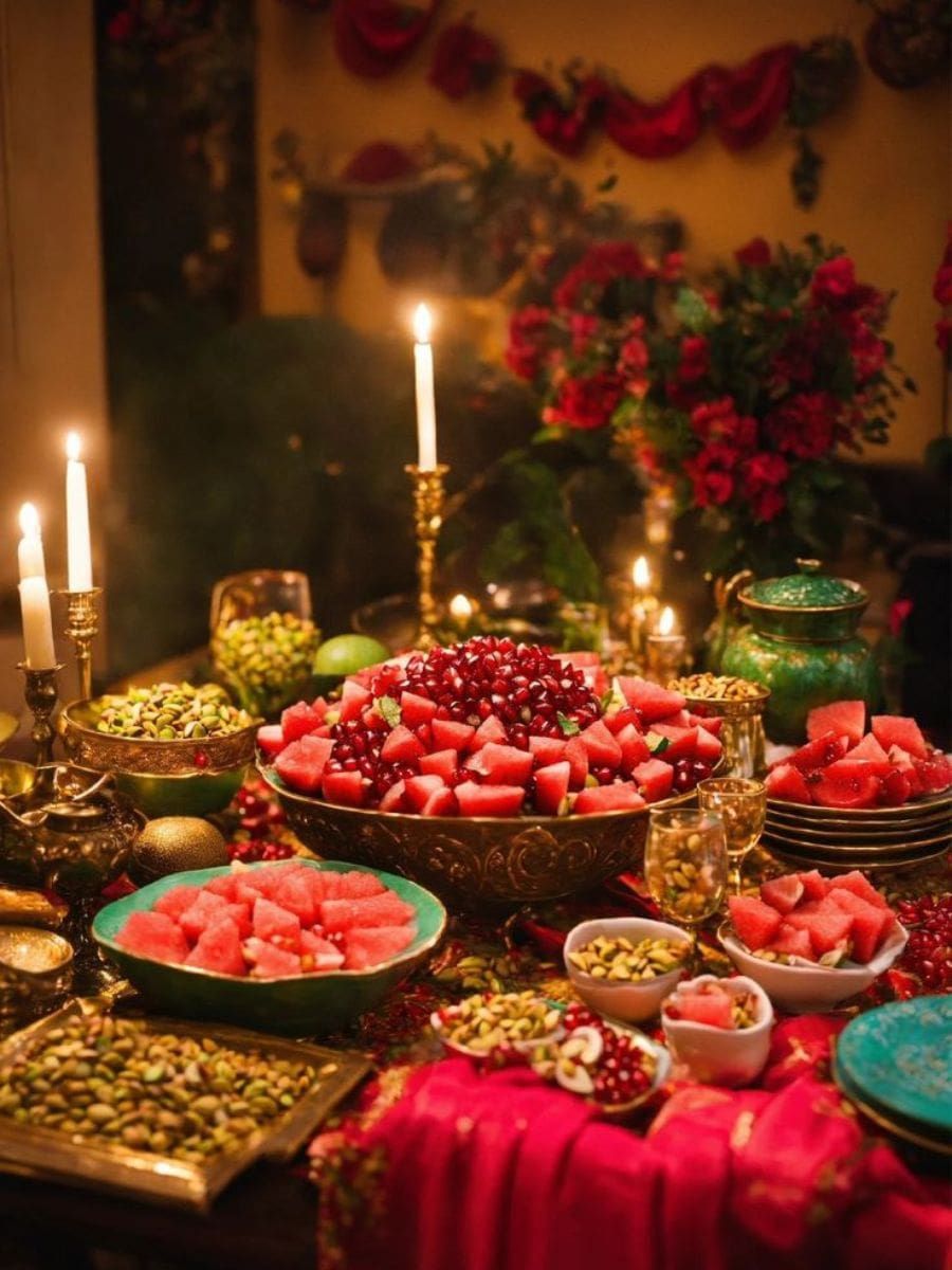 سفره شب چله لاکچری