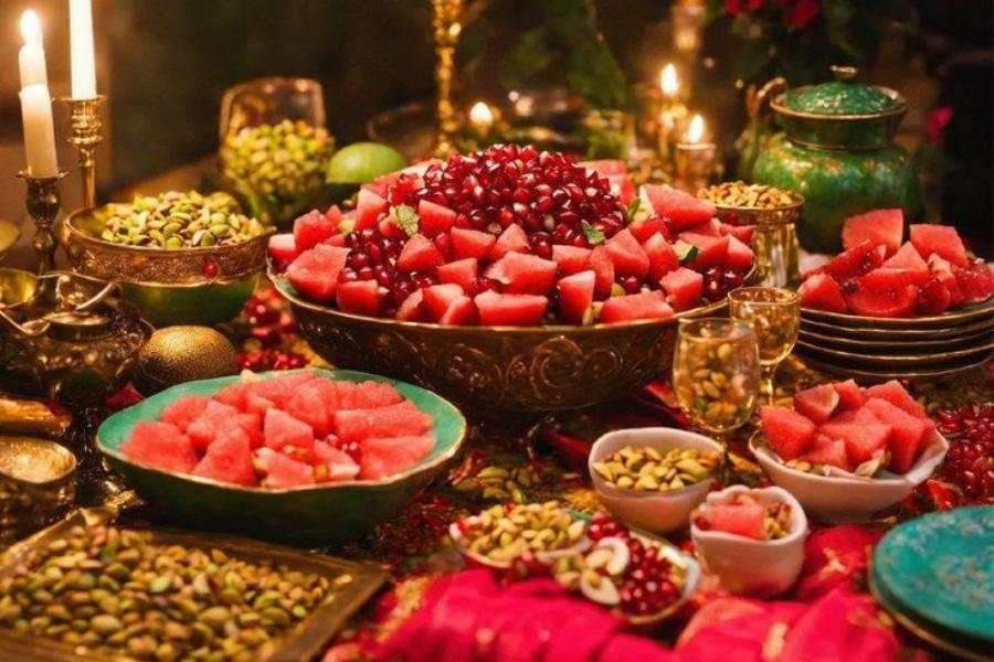 میوه آرایی شب یلدا