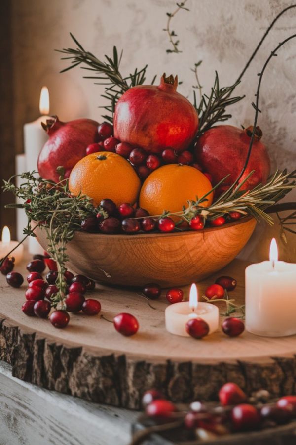 تزیین انار برای یلدا