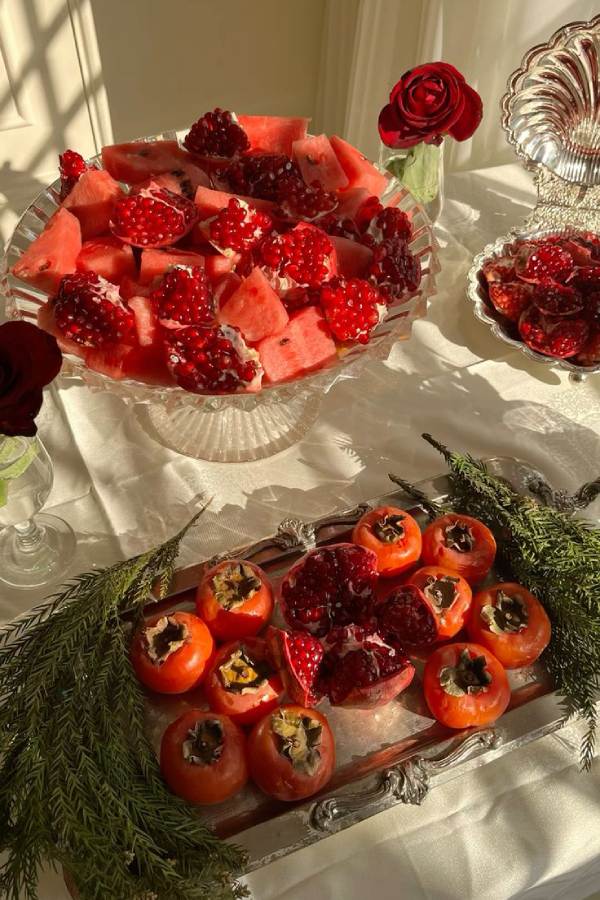 تزیین میوه شب یلدا