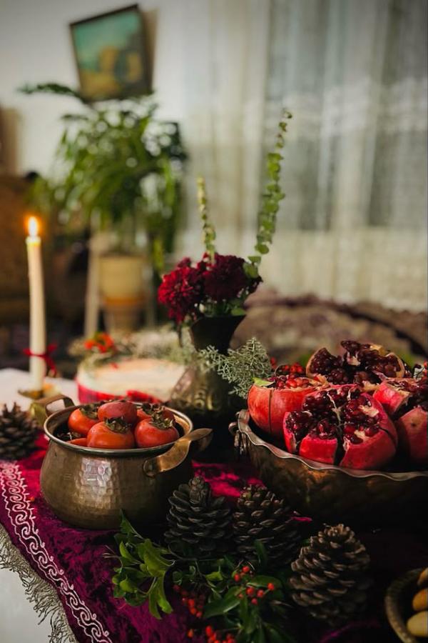 تزیین میوه شب یلدا