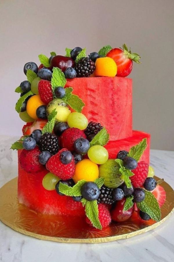 تزیین هندوانه برای یلدا