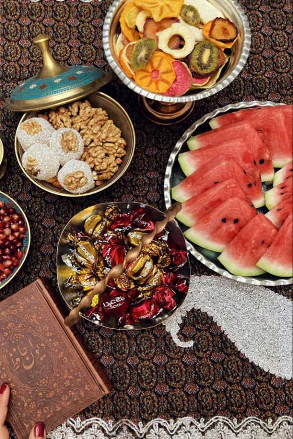 تزیین میوه شب یلدا