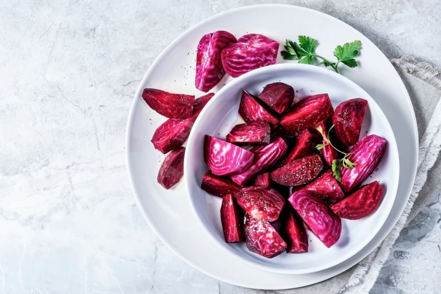 یک بشقاب لبو یا چغندر