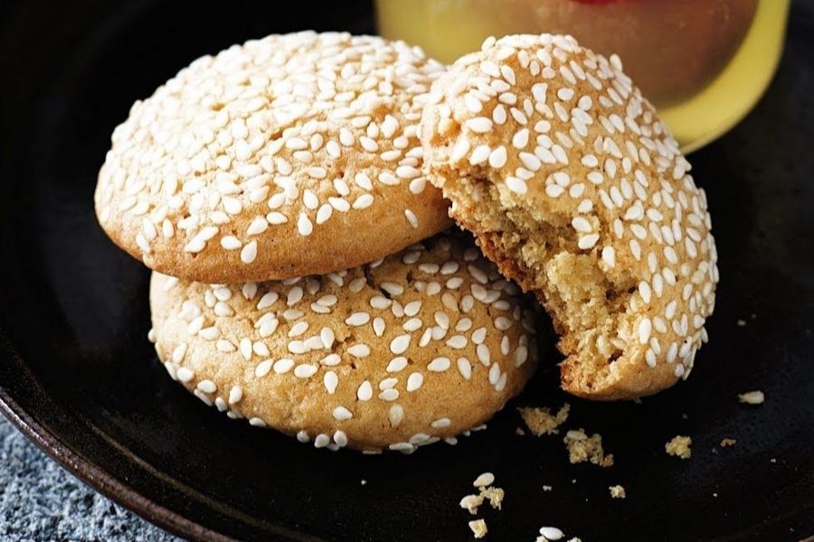 دستور تهیه شیرینی کنجدی ساده