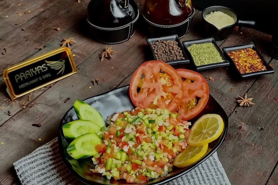 عکس تزیین سالاد شیرازی جدید