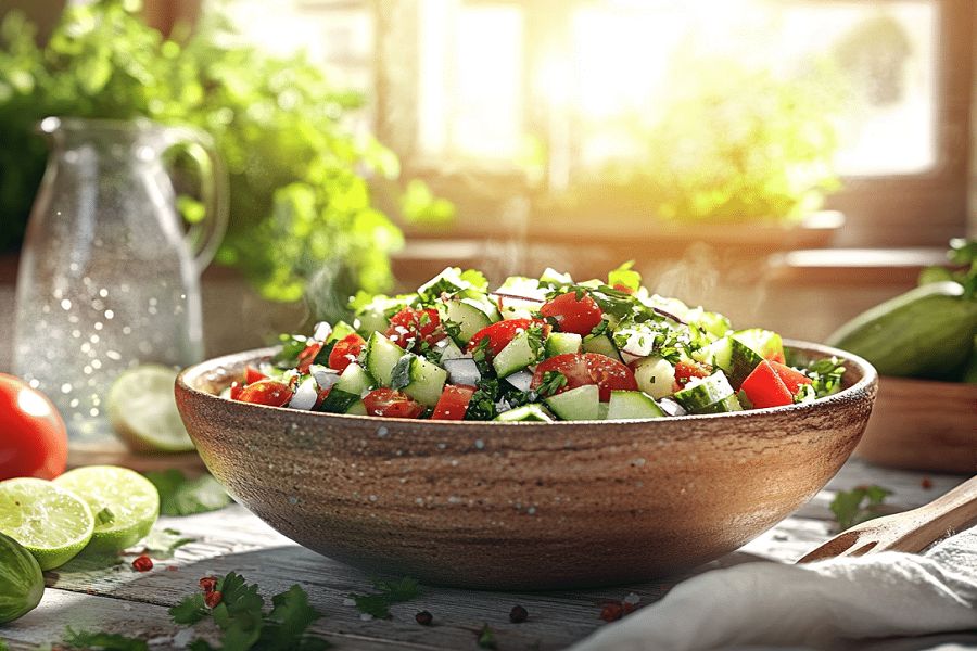 خواص سالاد شیرازی