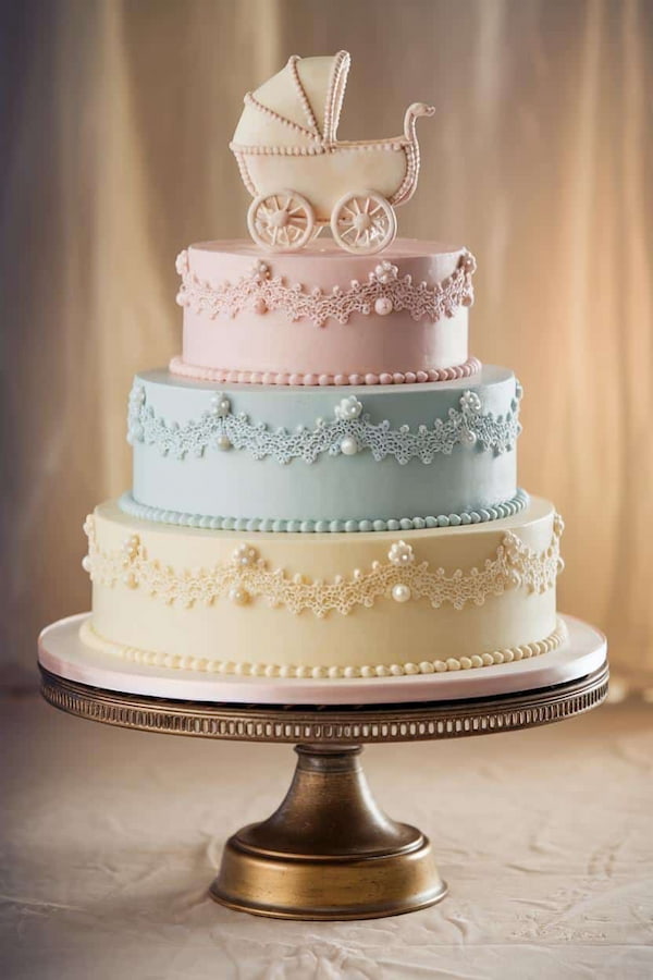 کیک تعیین جنسیت چند طبقه