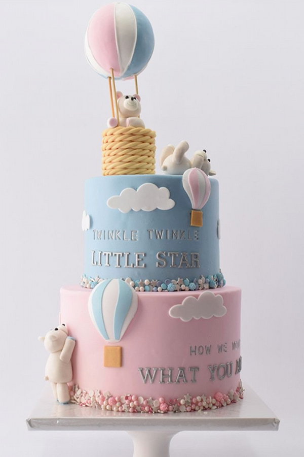 کیک تعیین جنسیت رنگی