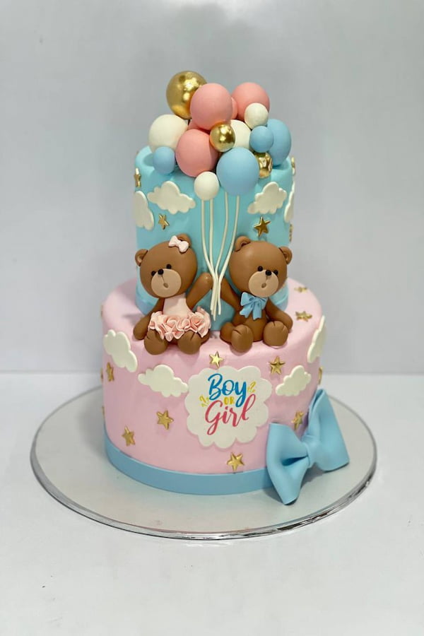 کیک تعیین جنسیت جداب