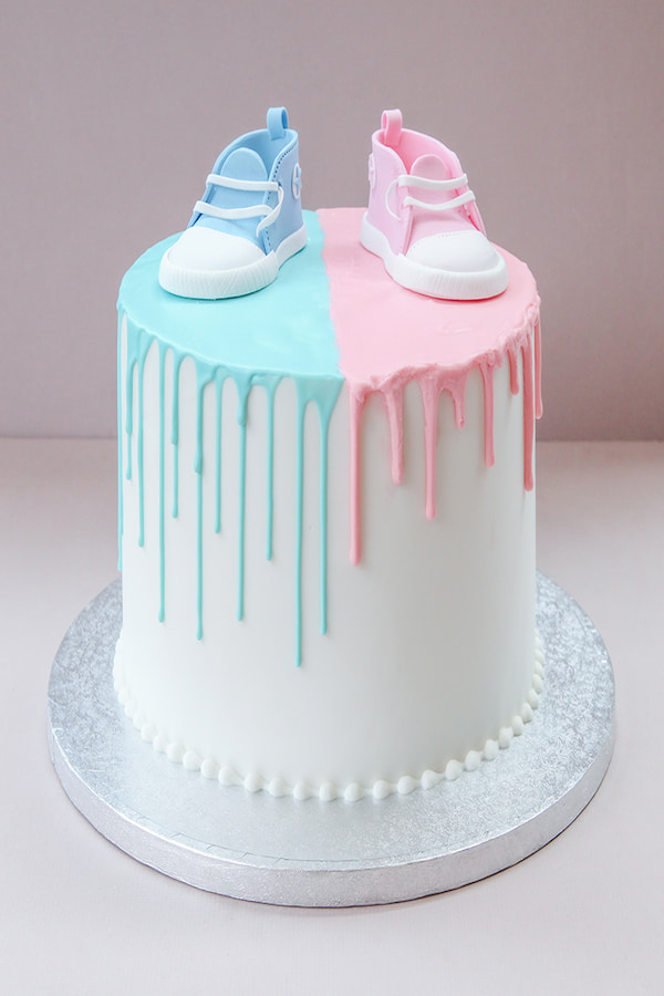 کیک تعیین جنسیت ساده